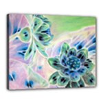 Two Flowers Canvas 20  x 16  (Stretched)