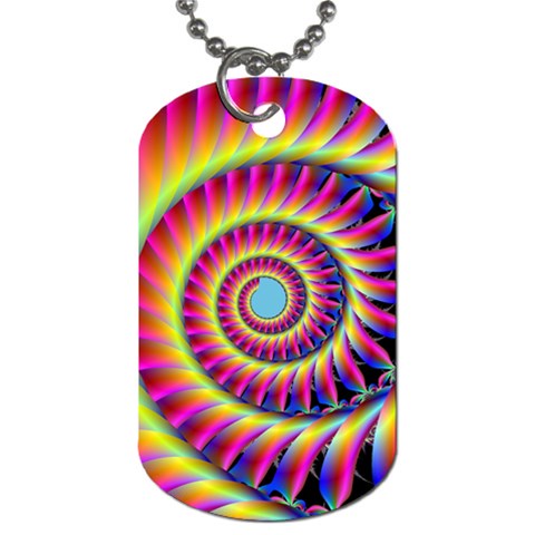 Fractal34 Dog Tag (One Side) from Custom Dropshipper Front