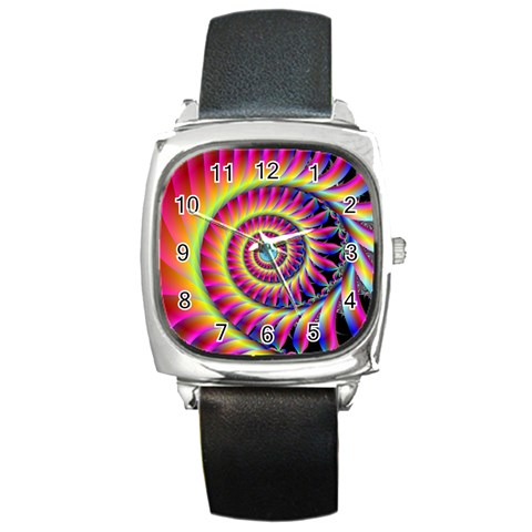 Fractal34 Square Metal Watch from Custom Dropshipper Front