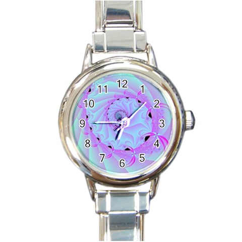 Fractal34 Round Italian Charm Watch from Custom Dropshipper Front