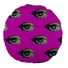 Pink Eye 18  Premium Round Cushion  from Custom Dropshipper Front