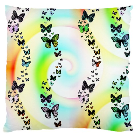 Rainbow Butterflies Large Cushion Case (Two Sides) from Custom Dropshipper Front