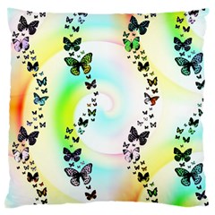 Rainbow Butterflies Large Cushion Case (Two Sides) from Custom Dropshipper Front