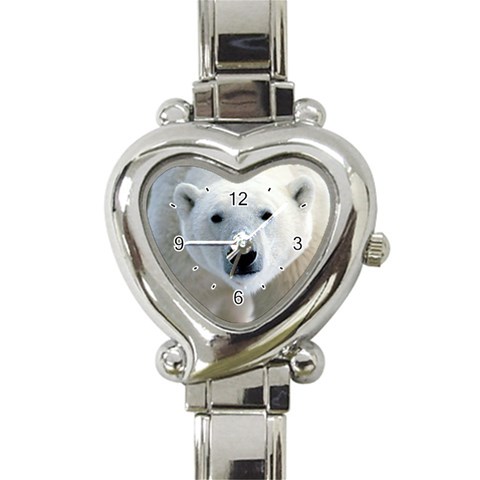 Fabulous Polar Bear Heart Italian Charm Watch from Custom Dropshipper Front
