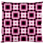 Pink Squared Standard Flano Cushion Case (One Side)