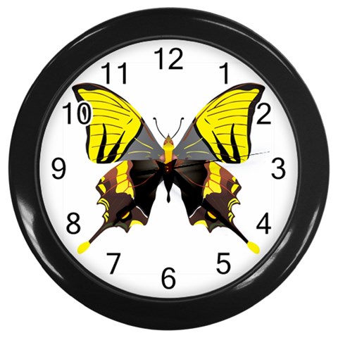 Butterfly M2 Wall Clock (Black) from Custom Dropshipper Front