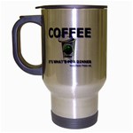 Coffe It s What s For Dinner Travel Mug (Silver Gray)