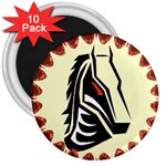 Horse head 3  Magnet (10 pack)