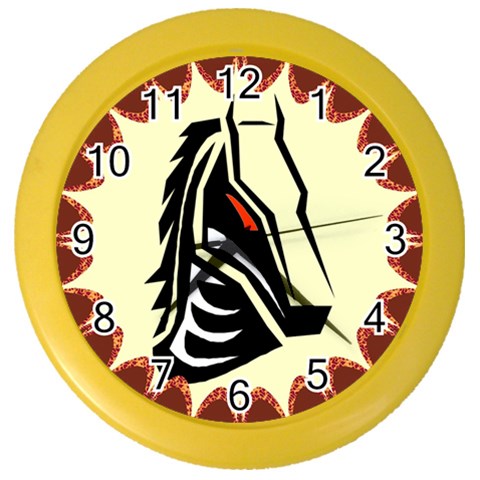Horse head Color Wall Clock from Custom Dropshipper Front