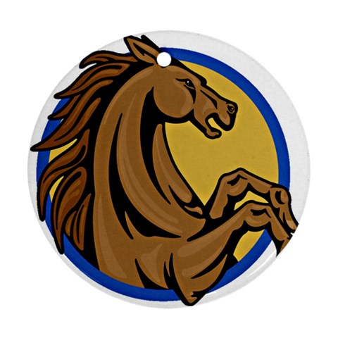 Horse circle Ornament (Round) from Custom Dropshipper Front
