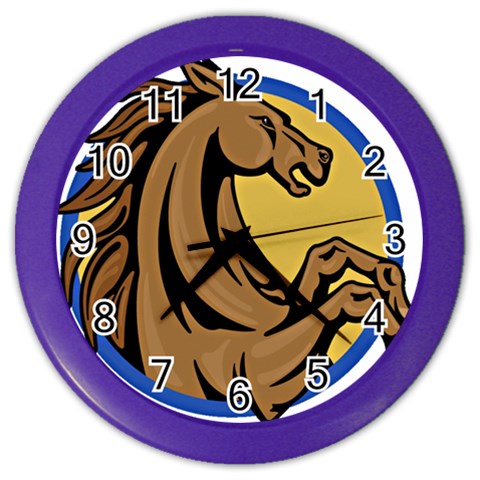 Horse circle Color Wall Clock from Custom Dropshipper Front