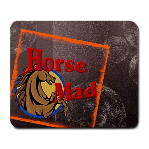 Horse mad Large Mousepad from Custom Dropshipper Front