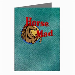 Horse mad Greeting Cards (Pkg of 8) from Custom Dropshipper Left