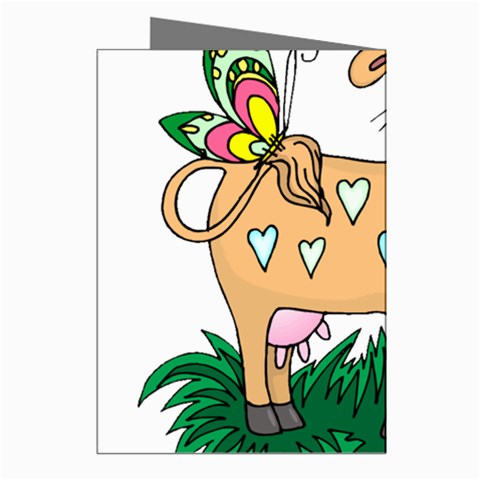 Cute cow Greeting Cards (Pkg of 8) from Custom Dropshipper Right