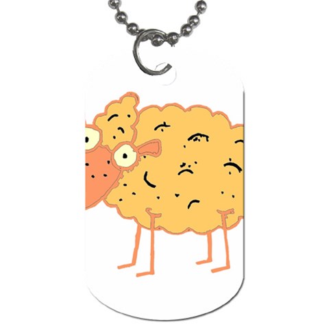 Funky sheep Dog Tag (One Side) from Custom Dropshipper Front