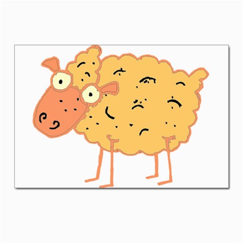 Funky sheep Postcards 5  x 7  (Pkg of 10) from Custom Dropshipper Front