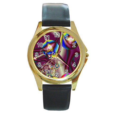 Design 10 Round Gold Metal Watch from Custom Dropshipper Front