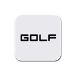 GOLF Rubber Square Coaster (4 pack)