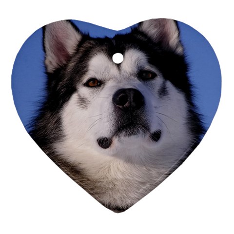 Alaskan Malamute Dog Ornament (Heart) from Custom Dropshipper Front