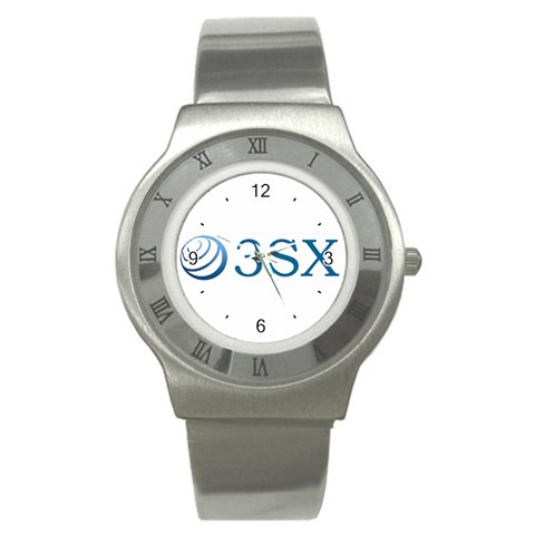 O3sx Logo Stainless Steel Watch from Custom Dropshipper Front