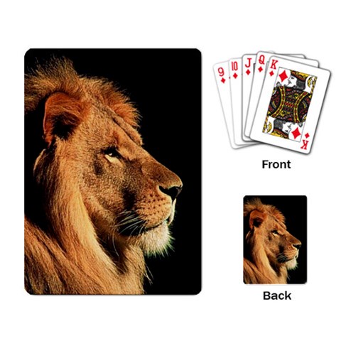 Lion Playing Cards Single Design from Custom Dropshipper Back