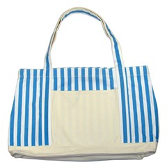 Striped Blue Tote Bag