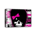 Scene Kid Girl Skull Mini Canvas 6  x 4  (Stretched)