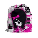 Scene Kid Girl Skull Drawstring Pouch (XXL)