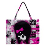 Scene Kid Girl Skull Medium Tote Bag