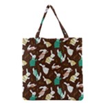 Easter rabbit pattern Grocery Tote Bag