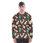 Easter rabbit pattern Men s Hooded Windbreaker