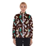 Easter rabbit pattern Women s Bomber Jacket