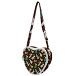 Easter rabbit pattern Heart Shoulder Bag