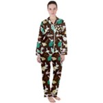 Easter rabbit pattern Satin Long Sleeve Pajamas Set