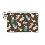 Easter rabbit pattern Canvas Cosmetic Bag (Medium)