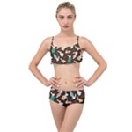 Easter rabbit pattern Layered Top Bikini Set