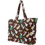 Easter rabbit pattern Simple Shoulder Bag
