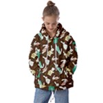 Easter rabbit pattern Kids  Oversized Hoodie