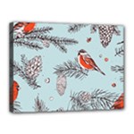 Christmas birds Canvas 16  x 12  (Stretched)