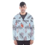 Christmas birds Men s Hooded Windbreaker