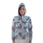 Christmas birds Women s Hooded Windbreaker