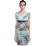 Christmas birds Classic Sleeveless Midi Dress