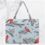 Christmas birds Zipper Medium Tote Bag