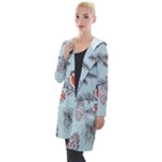 Christmas birds Hooded Pocket Cardigan