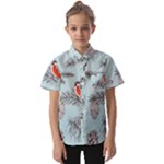 Christmas birds Kids  Short Sleeve Shirt