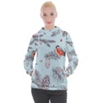 Christmas birds Women s Hooded Pullover