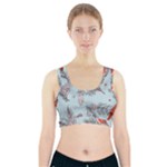 Christmas birds Sports Bra With Pocket