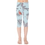 Christmas birds Kids  Capri Leggings 