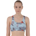 Christmas birds Back Weave Sports Bra