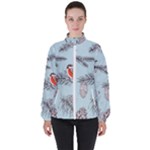 Christmas birds Women s High Neck Windbreaker